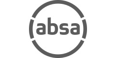 Absa logo displayed in a circular outline with lowercase text- Neutrinos