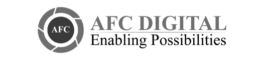 AFC Digital logo with the tagline "Enabling Possibilities."-Neutrinos