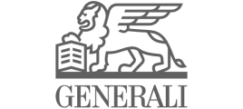 Generali insurance company logo in grayscale - Neutrinos