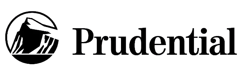 Prudential logo with mountain icon and brand name in gray text- Neutrinos
